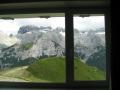 Vista dalle stanze in rifugio al Doss del Sabion