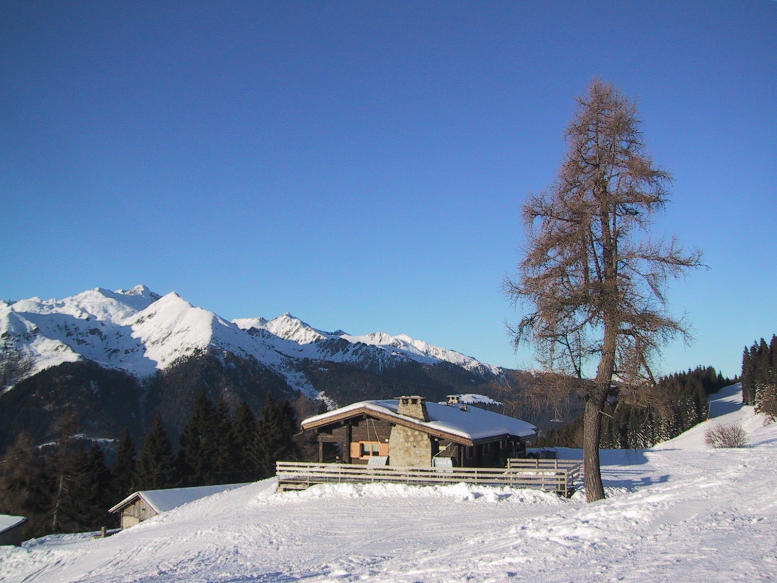 Malga Cioca alpine shelter in italy